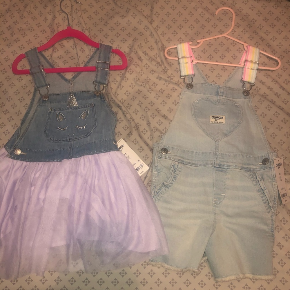 Toddler Girls Oshkosh Overalls Bundle